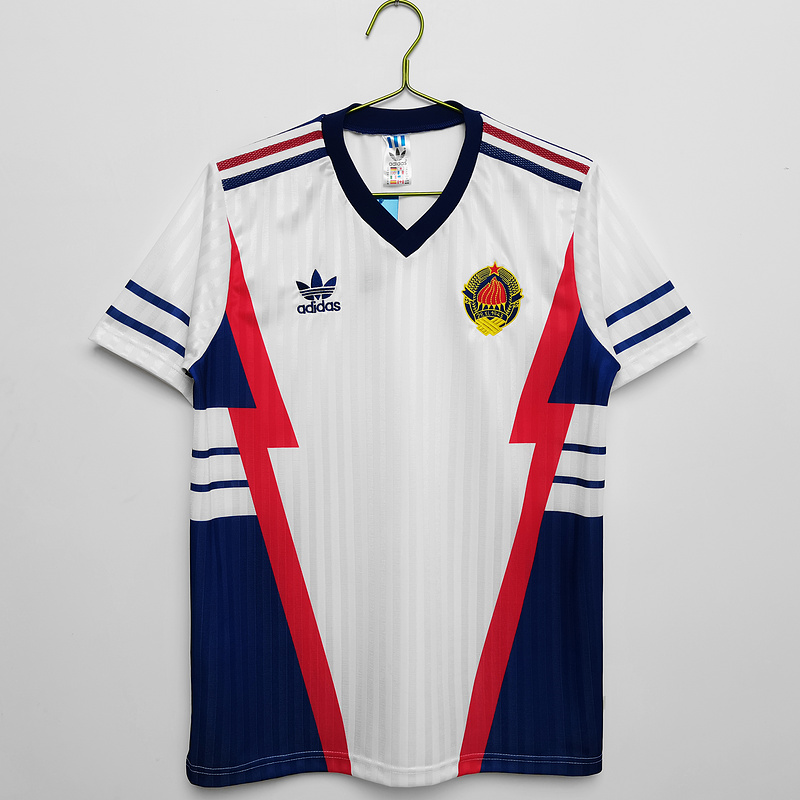 AAA Quality Yugoslavia 1990 Away White Soccer Jersey